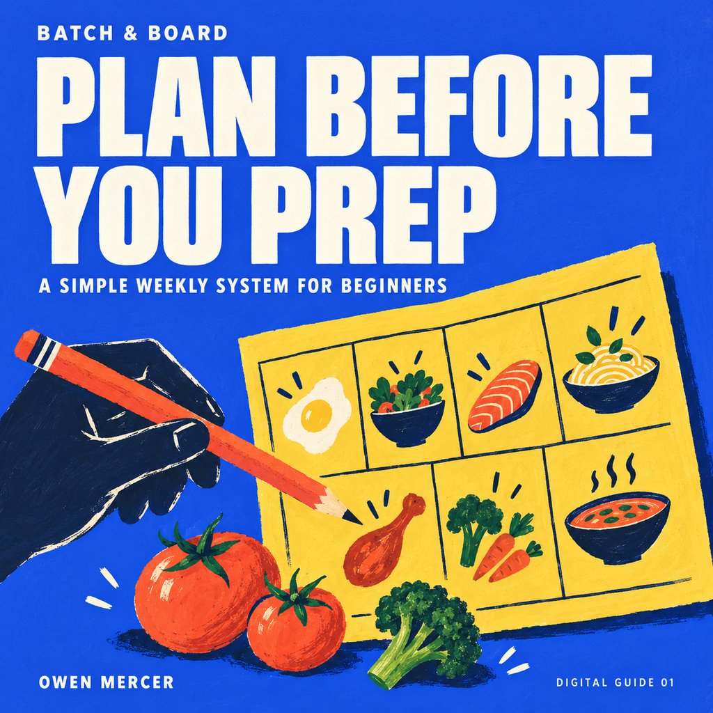 Plan Before You Prep