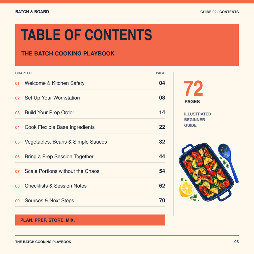 The Batch Cooking Playbook
